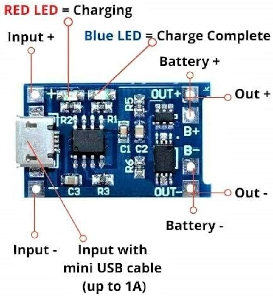 TP4056 / 03962A Lithium Battery Charging Modul - Image 2
