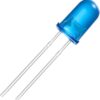 5mm Blue Diffused LED Diode Lights,blue,green,red,white (Colored Lens Round DC 3V 20mA) Lighting Bulb Lamps Electronics Components Indicator Light Emitting Diodes